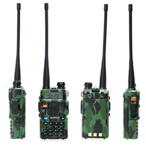 2 Pack Baofeng UV-5R Two Way Radio Camo Portable Ham Radio with 2 Pack 771 Antenna