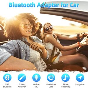 Lavales B06T4 Bluetooth 5.2 Receiver adpter Dual Link Low Latency/HD Audio, Aux Bluetooth Audio Receiver Adapter for Car,Home Stereo,Wired Speaker