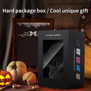 YSEECHENS Skull Speaker Portable Bluetooth Speakers 8W Output Bass Stereo for Desktop PC/Laptop/Mobile Phone/MP3/MP4 Player