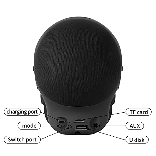 YSEECHENS Skull Speaker Portable Bluetooth Speakers 8W Output Bass Stereo for Desktop PC/Laptop/Mobile Phone/MP3/MP4 Player