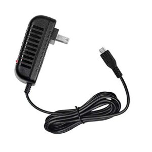 powe-tech ac adapter charger for onn ona16av008 7″ portable dvd player power supply, 5 feet, led light