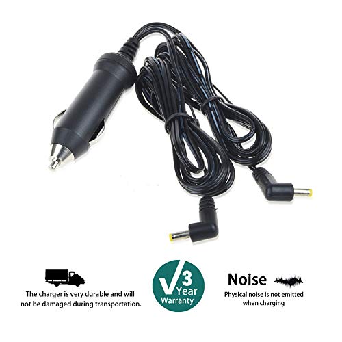 SLLEA Auto DC Car Charger for Philips PET726 PET9422 Dual Screens Portable DVD Player