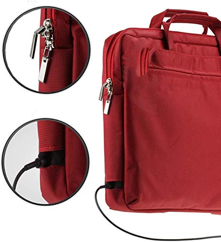 Navitech Red Carry Case/Cover Bag For Portable dvd players Including the UEME 9 inch