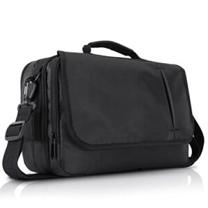 naviskauto universal business messenger bag shoulder bag for 10.1 inch dual portable dvd player, laptop and tablet-black (10.1 inch)