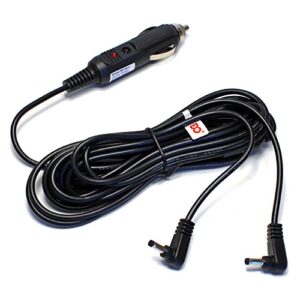 EDO Tech® 11' Long Twin Plug Car Charger Cable DC Adapter for Sylvania SDVD8727 SDVD8730 SDVD8732 SDVD8716-COM Dual Screen DVD Player