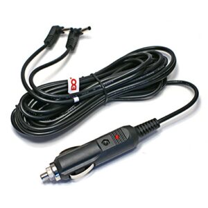 EDO Tech® 11' Long Twin Plug Car Charger Cable DC Adapter for Sylvania SDVD8727 SDVD8730 SDVD8732 SDVD8716-COM Dual Screen DVD Player