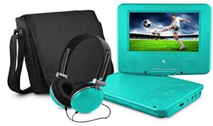 ematic 7″ portable dvd player with matching headphones and bag – epd707tl