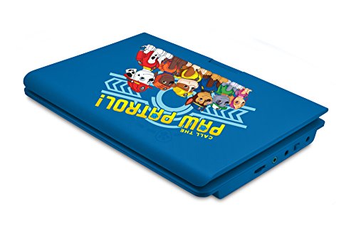 Ematic NKBY6341 Wired Nickelodeons Paw Patrol Theme 7-Inch Portable DVD Player with Headphones and Travel Bag, Blue