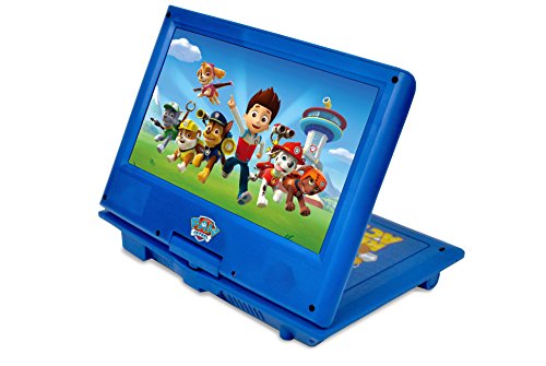 Ematic NKBY6341 Wired Nickelodeons Paw Patrol Theme 7-Inch Portable DVD Player with Headphones and Travel Bag, Blue