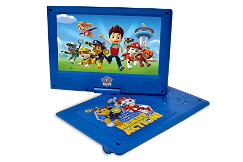 Ematic NKBY6341 Wired Nickelodeons Paw Patrol Theme 7-Inch Portable DVD Player with Headphones and Travel Bag, Blue