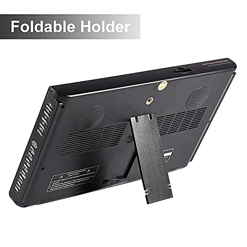 Acogedor 10" Portable HDMI Small TV, ATSC Car TV Digital Television Smart TV, 1080P HD Video Player with USB/TF Card Slot, Bracket, Built-in Rechargeable Battery