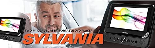 Sylvania SDVD7750 Dual 7-Inch Portable LCD DVD Player - Black