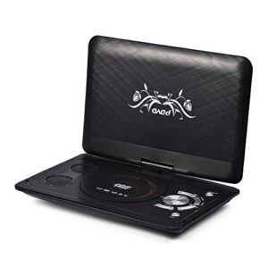 Zerone 13.9inch HD Portable DVD Player, MP3/CD/TV Player with Swivel Screen Built-in Rechargeable Battery Supported Secure Digital Memory Card and USB Direct Play (US Plug 110-240V)