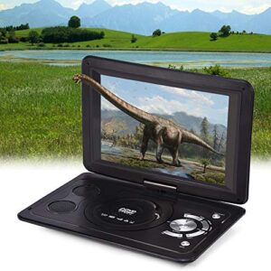 Zerone 13.9inch HD Portable DVD Player, MP3/CD/TV Player with Swivel Screen Built-in Rechargeable Battery Supported Secure Digital Memory Card and USB Direct Play (US Plug 110-240V)