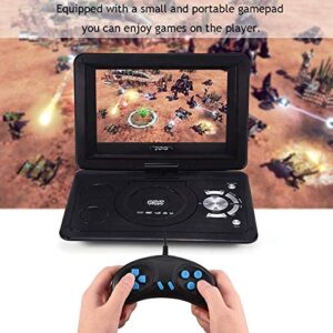 Zerone 13.9inch HD Portable DVD Player, MP3/CD/TV Player with Swivel Screen Built-in Rechargeable Battery Supported Secure Digital Memory Card and USB Direct Play (US Plug 110-240V)