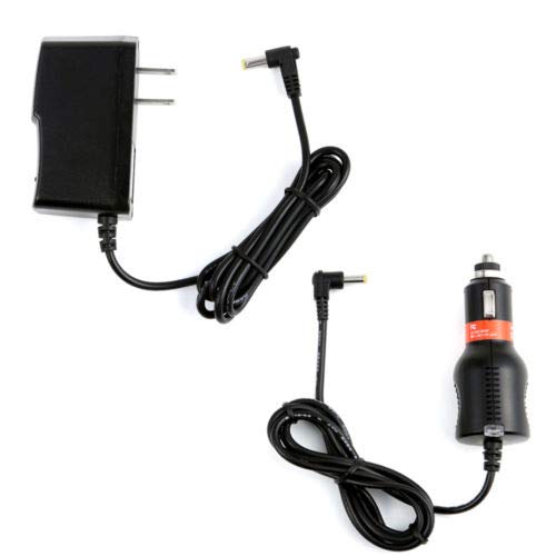 Car Charger+AC Power Adapter for Cinematix 70164 70165 70166 Portable DVD Player