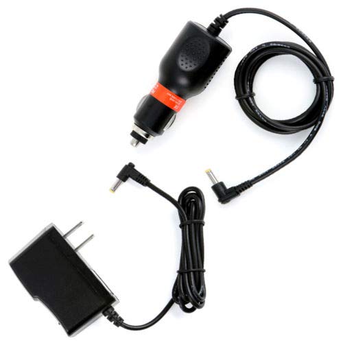 Car Charger+AC Power Adapter for Cinematix 70164 70165 70166 Portable DVD Player