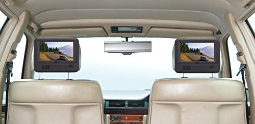 RCA (DRC69705E28G) - 7” Dual Screen Mobile DVD Player System & Game Pad - Set of Two 7-Inch Screens, (6-Piece Kit)