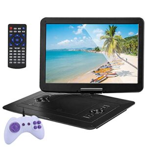 gofei 15.6 inch portable dvd player with large size screen, hd dvd player large swivel, 3500mah rechargeable battery, support mp5 & rmvb