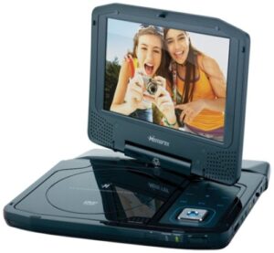 memorex mvdp1078 8-inch portable dvd player, black