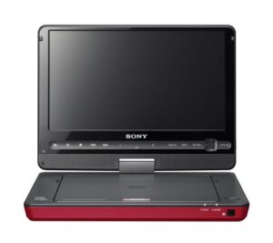 sony dvp-fx930/r 9-inch portable dvd player, red
