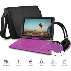 Core Innovations CPD144PR Portable DVD Player - 14.1" Display - 1280 x 800 - Purple