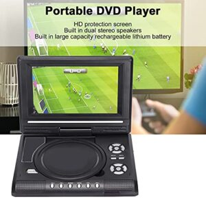 6.8inch/8.5inch Portable DVD Player with Large HD LCD Screen, 270° Swivel Mobile DVD Player with Remote Control and Gamepad, support Analog TV function, PAL, NTSC, games and FM radio(6.8")