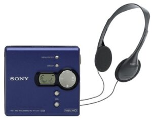 sony mz-n420d net md walkman (blue)