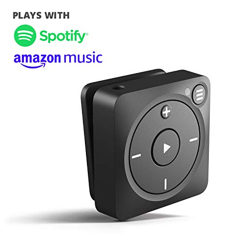 Mighty Vibe Spotify and Amazon Music Player - Bluetooth & Wired Headphones - 1,000+ Song Storage - No Phone Needed - Black