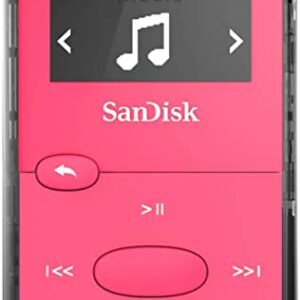 SanDisk 8GB Clip Jam MP3 Player, Pink - microSD card slot and FM Radio - SDMX26-008G-G46P