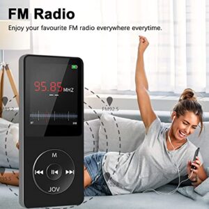 Music Player Bluetooth, Aigital MP3&MP4 Music Player with Speaker Built-in, 32GB Portable Digital Lossless Music Player for Kids, FM Radio/Recorder/Ebook/Clock, 128G Expanded, Earphone Included