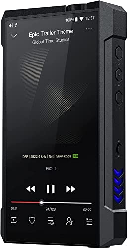 FiiO M17 MP3/MP4 Player Music Player High Resolution Bluetooth Portable Desktop Audio Player 6.3mm/4.4mm Android 10 Lossless Apple Music for Home/Car Audio/Speaker/Preamplifier 9200mAh Battery