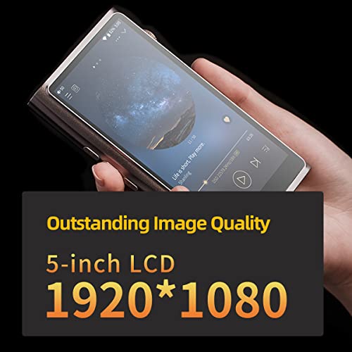 SHANLING M7 Digital Audio Player,Portable MP3/MP4 Player,Hi-Res Bluetooth Music Player,2.4G/5G WiFi|ES9038Pro DAC|5.0inch HD Screen|6+128GB|Android10 Snapdragon 665|16X MQA|3.5&4.4mm|900mW@32Ω Output