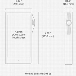 Astell&Kern SA700 Portable High Resolution Music Player, Stainless Steel