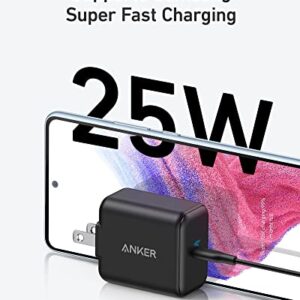 25W USB C Super Fast Charger, 312 Charger, Anker Ace Foldable PPS Fast Charger for Samsung Galaxy S23 Ultra/S23+/S23/S22 Ultra/S22+/S22/S21/S20/Note 20 Ultra/Note 10/Z Fold 3, Cable Not Included