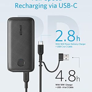 Anker Portable Charger, 10000mAh Power Bank with USB-C Power Delivery (25W), PowerCore 10000 Redux for iPhone 13/12/11 / Mini/Pro/Pro Max/XR/XS, Samsung S21 / S20, Pixel 4 / 4XL, iPad Mini, and More