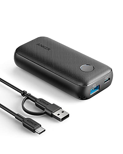 Anker Portable Charger, 10000mAh Power Bank with USB-C Power Delivery (25W), PowerCore 10000 Redux for iPhone 13/12/11 / Mini/Pro/Pro Max/XR/XS, Samsung S21 / S20, Pixel 4 / 4XL, iPad Mini, and More