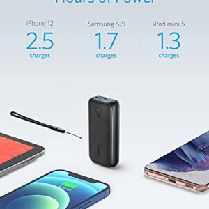 Anker Portable Charger, 10000mAh Power Bank with USB-C Power Delivery (25W), PowerCore 10000 Redux for iPhone 13/12/11 / Mini/Pro/Pro Max/XR/XS, Samsung S21 / S20, Pixel 4 / 4XL, iPad Mini, and More