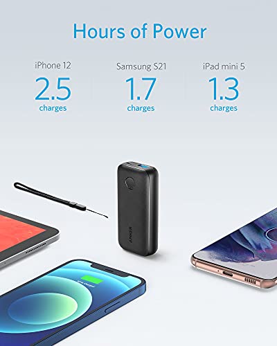 Anker Portable Charger, 10000mAh Power Bank with USB-C Power Delivery (25W), PowerCore 10000 Redux for iPhone 13/12/11 / Mini/Pro/Pro Max/XR/XS, Samsung S21 / S20, Pixel 4 / 4XL, iPad Mini, and More