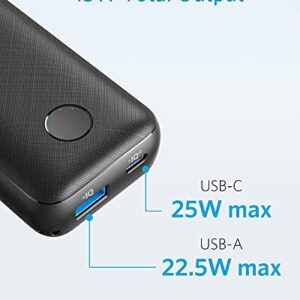 Anker Portable Charger, 10000mAh Power Bank with USB-C Power Delivery (25W), PowerCore 10000 Redux for iPhone 13/12/11 / Mini/Pro/Pro Max/XR/XS, Samsung S21 / S20, Pixel 4 / 4XL, iPad Mini, and More