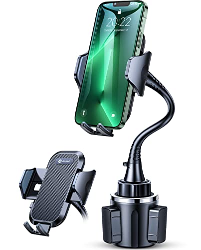 andobil [Newest & Solidest 15in Cup Holder Phone Mount, [Stable & Adjustable] Long Gooseneck Cup Phone Holder for Car Truck [Military-Grade] Fit for iPhone 14 13 12 Pro Max & All Cell Phones