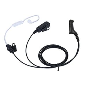 seekingtec motorola xpr 7550e earpiece, xpr6350 xpr6550 xpr7550 apx 4000 6000 7000 walkie talkie compatible with two way radio headset with mic ptt