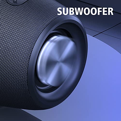 ZEALOT Bluetooth Speakers,75W Portable Bluetooth Speakers with Subwoofer,Speakers Bluetooth Wireless IPX6 Waterproof,50H Play,Deep Bass,Stereo Loud,EQ,Bluetooth Speaker for Party,Beach,Camping(Black)