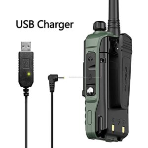 Baofeng Radio Handheld Ham Radio UV-S9 Plus 8W High Power Portable Two Way Radiowith 2200 mAh Battery and USB Charger Cable Walkie Talkie