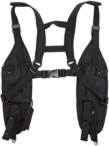 LUITON Radio Shoulder Harness Holster Chest Holder Universal Vest Rig for Police Firefighter Two Way Radio Search Rescue Essentials