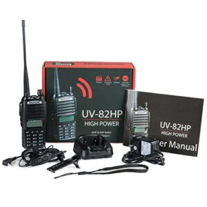 BaoFeng UV-82HP High Power Dual Band Radio: 136-174mhz (VHF) 400-520mhz (UHF) Two-Way Radio