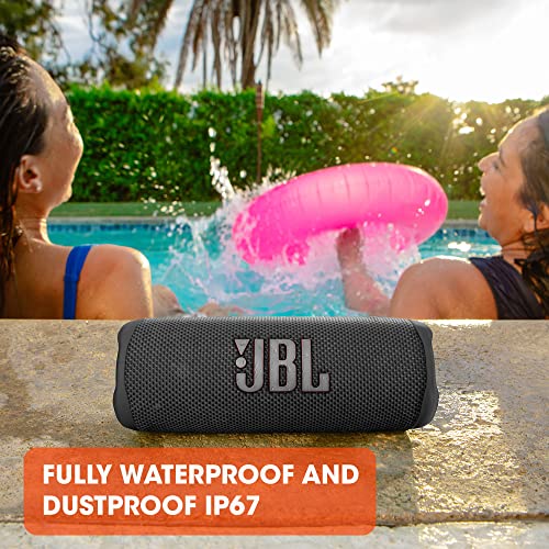 JBL Flip 6 - Portable Bluetooth Speaker, Powerful Sound and deep bass, IPX7 Waterproof, 12 Hours of Playtime- Black (Renewed)