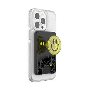 popsockets: phone wallet with expanding grip, phone card holder, wireless charging compatible, wallet for magsafe – all smiles