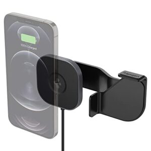 spigen onetap pro designed for tesla magsafe wireless charger car mount compatible with model 3 / y / s / x compatible with iphone 14 / 13 / 12