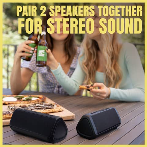 OontZ Pro Premium Speaker • Ultra Portable Speakers Bluetooth • Great Outdoor Speaker Bluetooth Waterproof Standard for Dad or Mom • The Original Angled Speaker (Black)